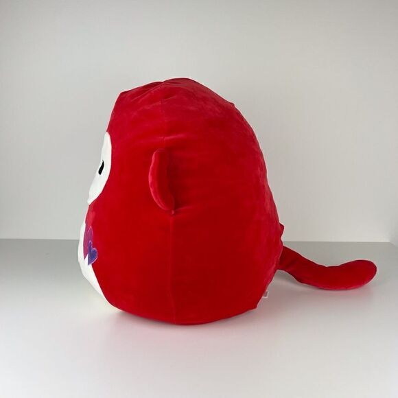 Squishmallow Red Maxwell Monkey Large Plush Animal Valentines Day - Picture 3 of 10